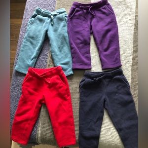Set of 4 Primary cozy sweatpants, size 2